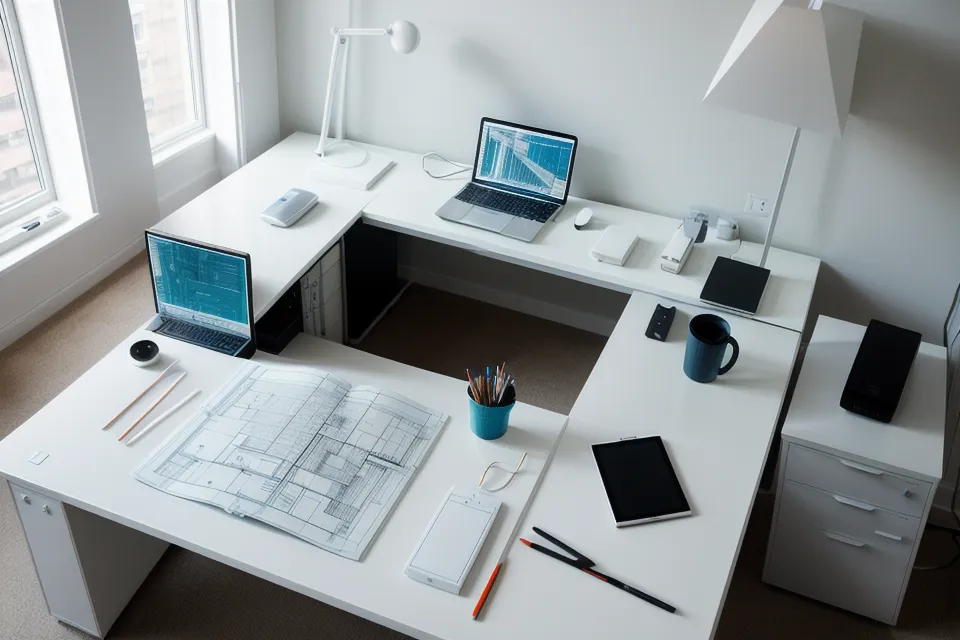 Maquetación de una lámina de arquitectura en Adobe Illustrator tras exportar los planos desde AutoCAD
