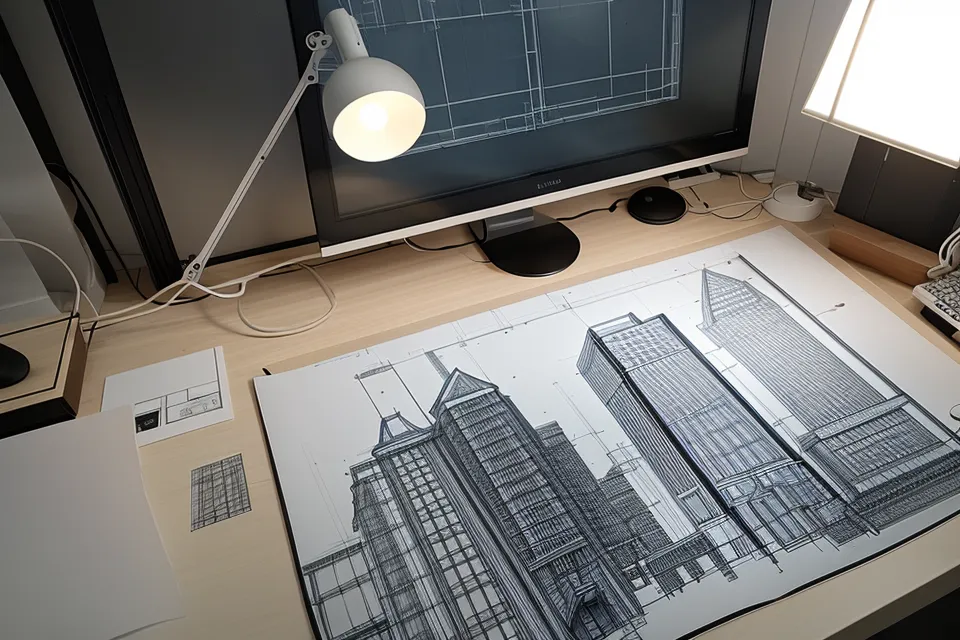 Calcar fotos de sitio en Illustrator para diagramas de análisis urbano en un PFC de arquitectura