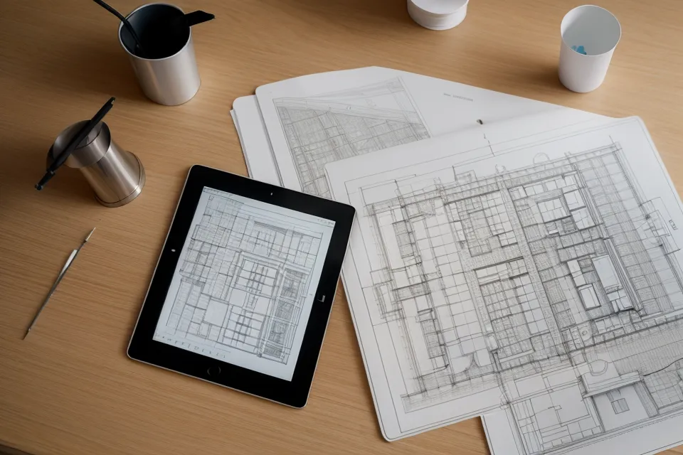 Cuadro de trazado de AutoCAD configurando la escala 1:100 antes de exportar a Illustrator
