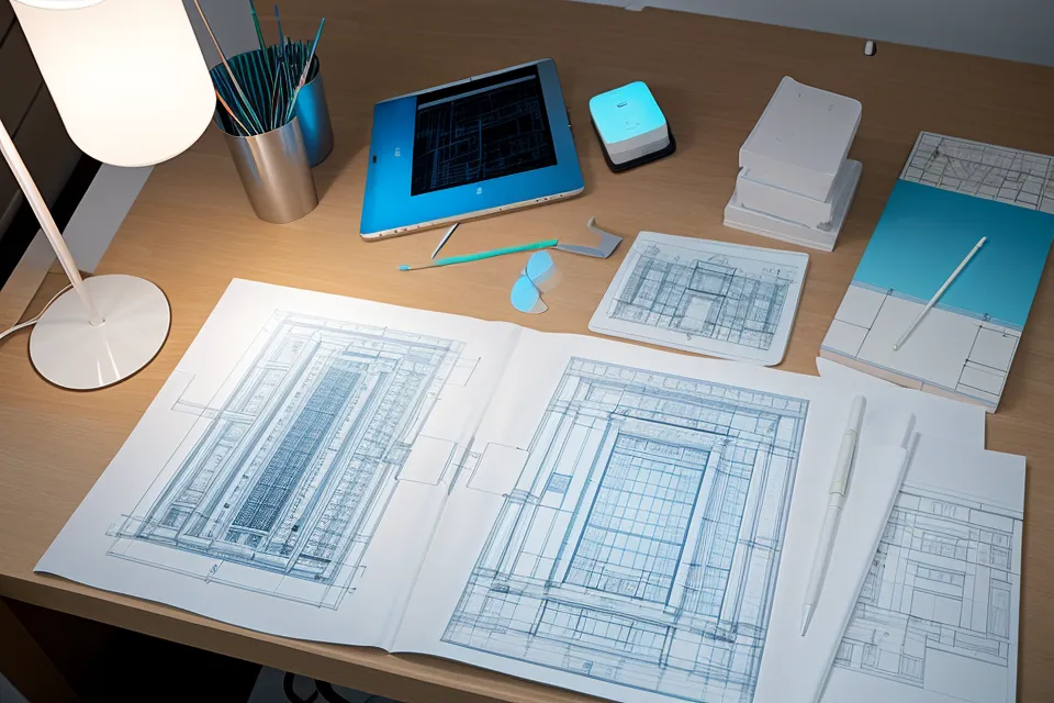 Lámina de diagramas de arquitectura limpios en formato A0 para una entrega de tesis