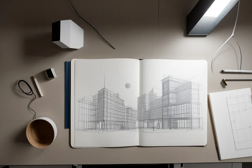 Comparación entre un plano técnico de AutoCAD y el mismo plano trabajado en Illustrator para arquitectos, con más jerarquía visual