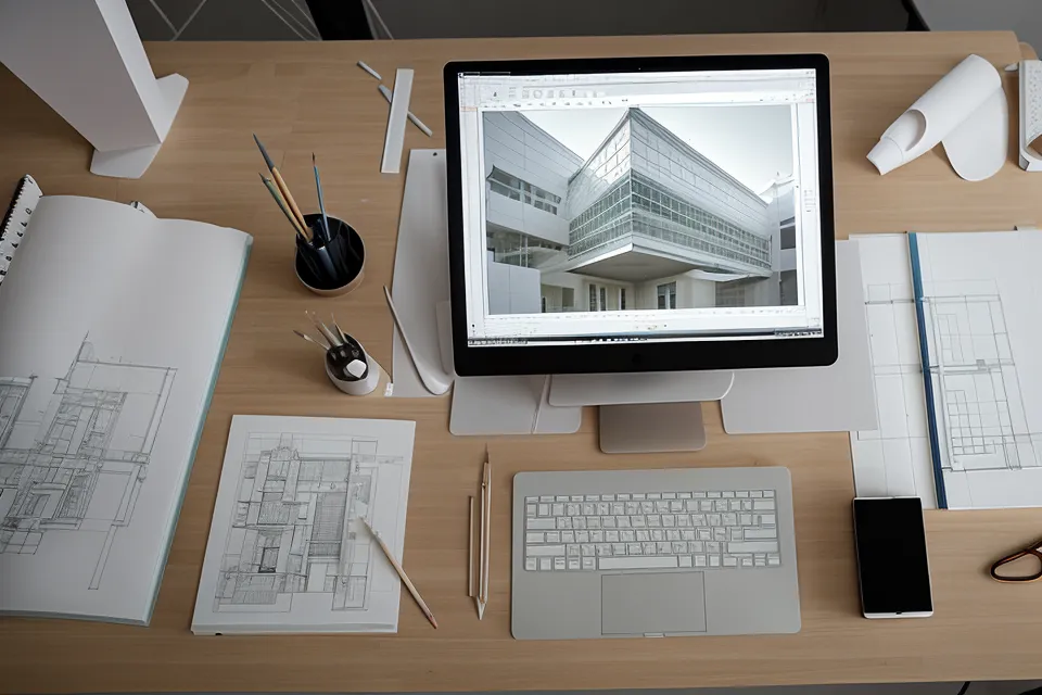 Mesas de trabajo de Illustrator con la lámina de arquitectura montada como una sola unidad
