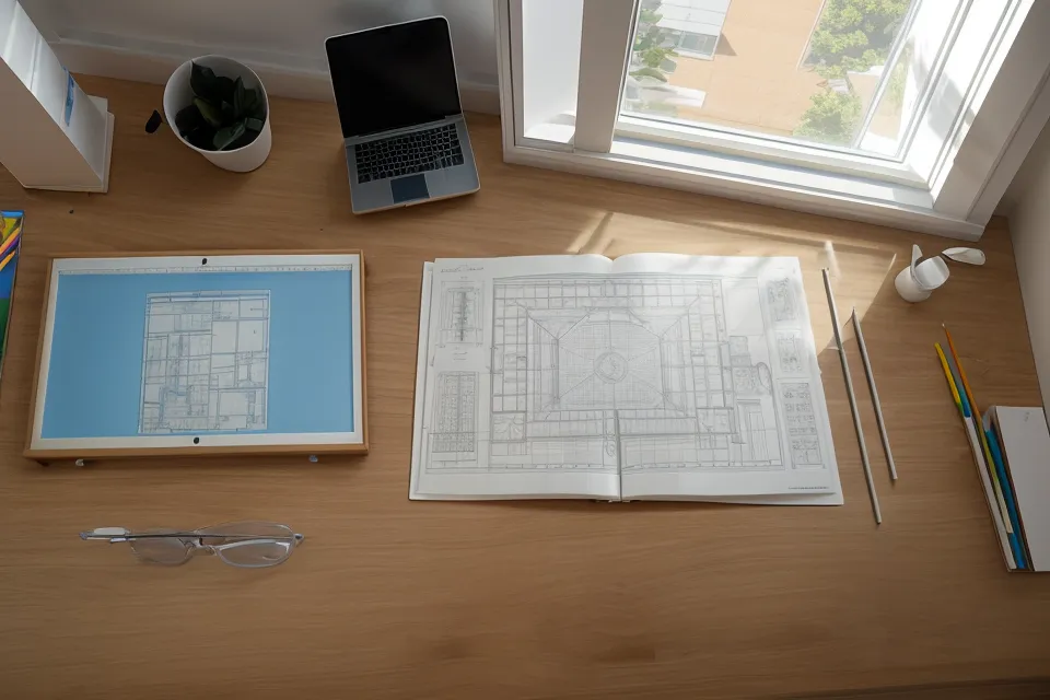 Diagrama de asoleamiento y sombras en un proyecto de arquitectura, representación gráfica para PFC