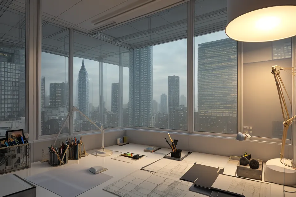 Comparación entre un render de arquitectura sin optimizar y uno comprimido antes de incrustarlo en la lámina