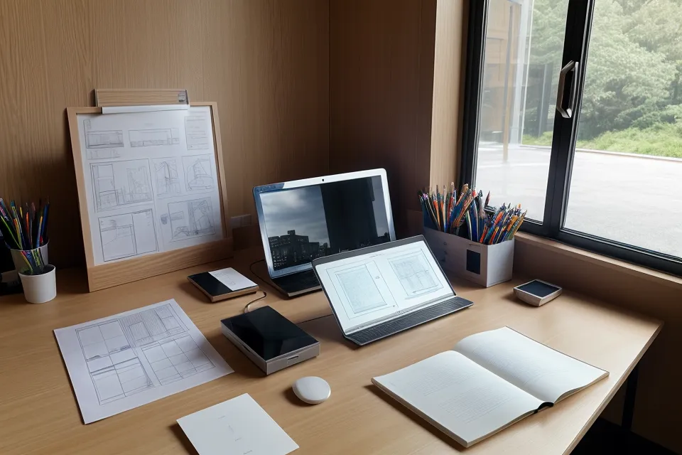 Retícula de tres columnas en Illustrator para ordenar las láminas de un portfolio de arquitectura