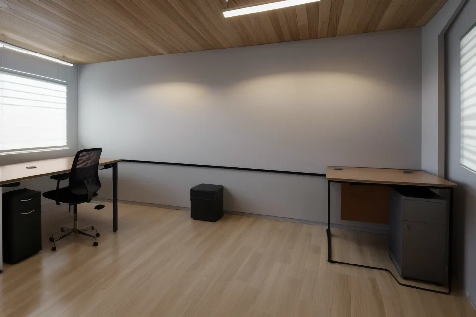 Símbolos de Illustrator aplicados a un plano de arquitectura para amueblar un panel de portafolio
