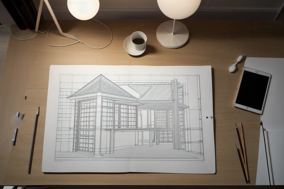Comparativa de jerarquía tipográfica legible e ilegible en una lámina de presentación de arquitectura