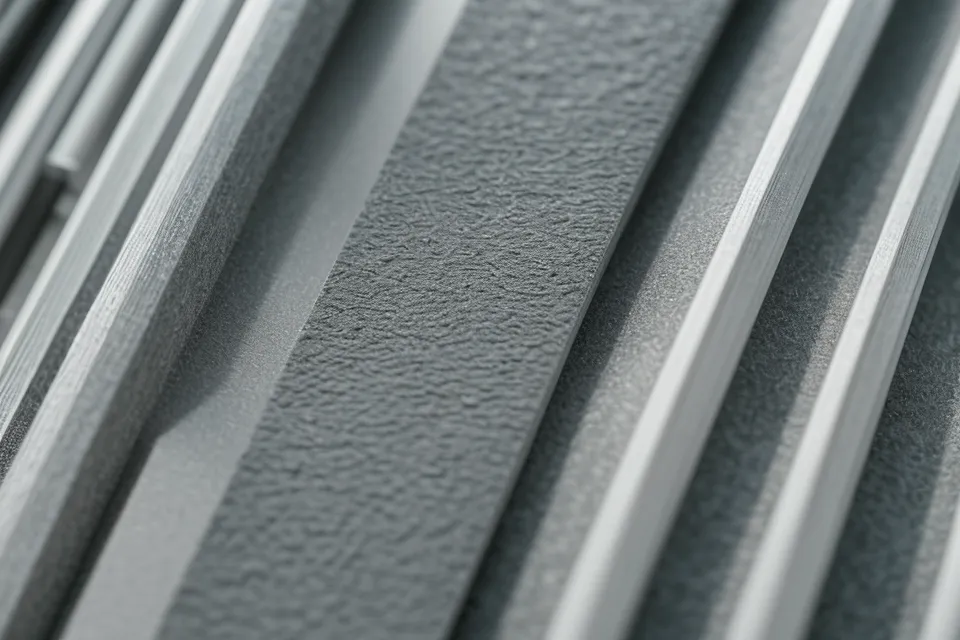 Detalle de grosores de línea y texturas en una sección arquitectónica impresa dentro de un panel