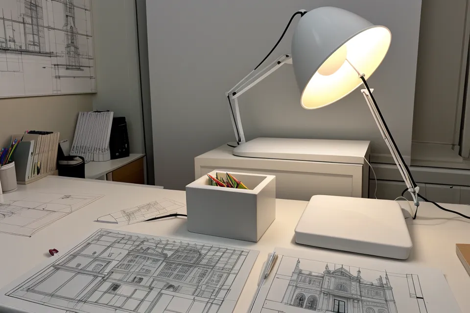Comparación entre un plano técnico de AutoCAD y el mismo plano trabajado en Adobe Illustrator con jerarquía de líneas