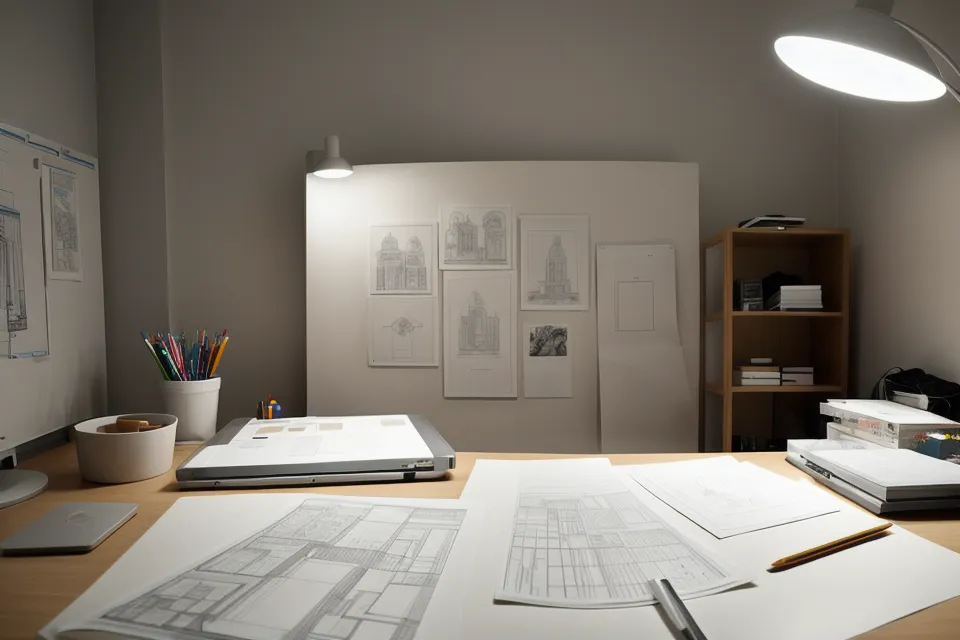 Estudiante de arquitectura junto a su portátil con un aviso de error en Illustrator tras editar un sombreado sin simplificar