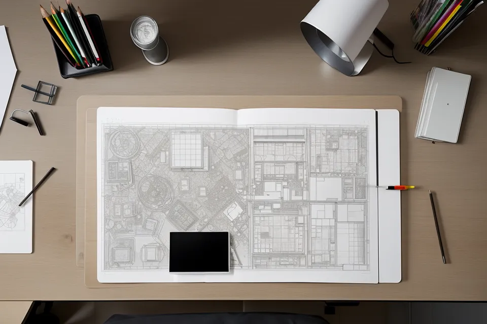 Interfaz del panel de apariencia en Illustrator mostrando múltiples capas de estilo para planos técnicos de arquitectura
