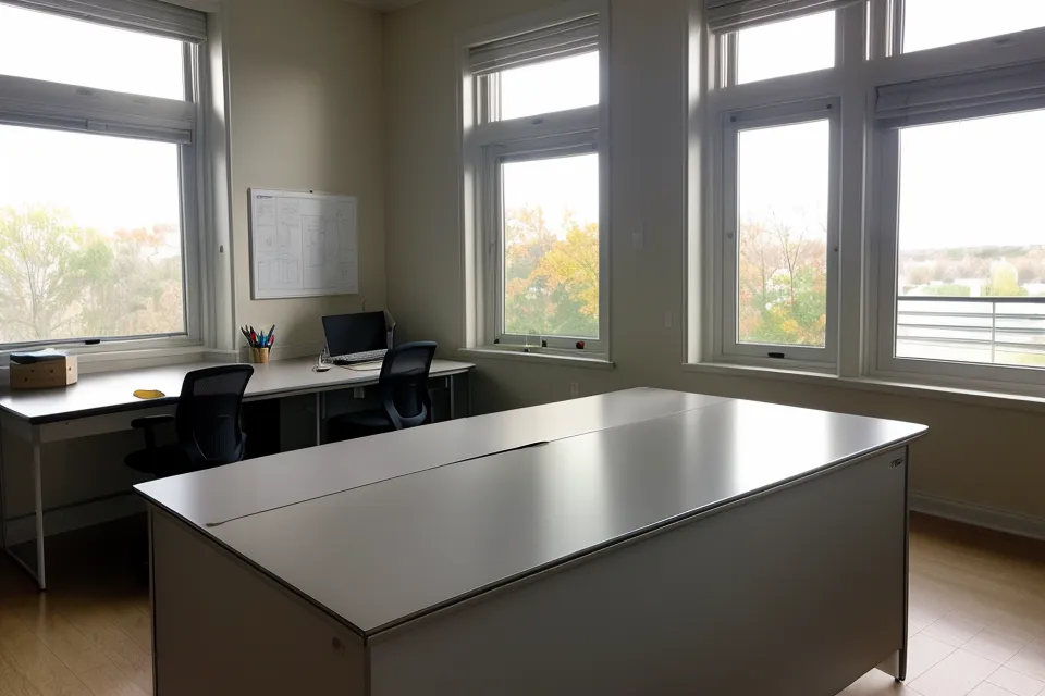 Manos de una estudiante de arquitectura afinando los trazos de un plano en Illustrator