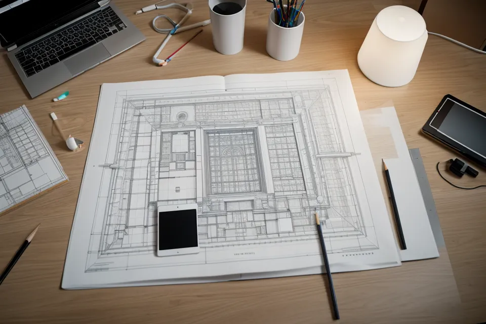 Panel de enlaces de Illustrator con archivos vinculados rotos en un portafolio de arquitectura