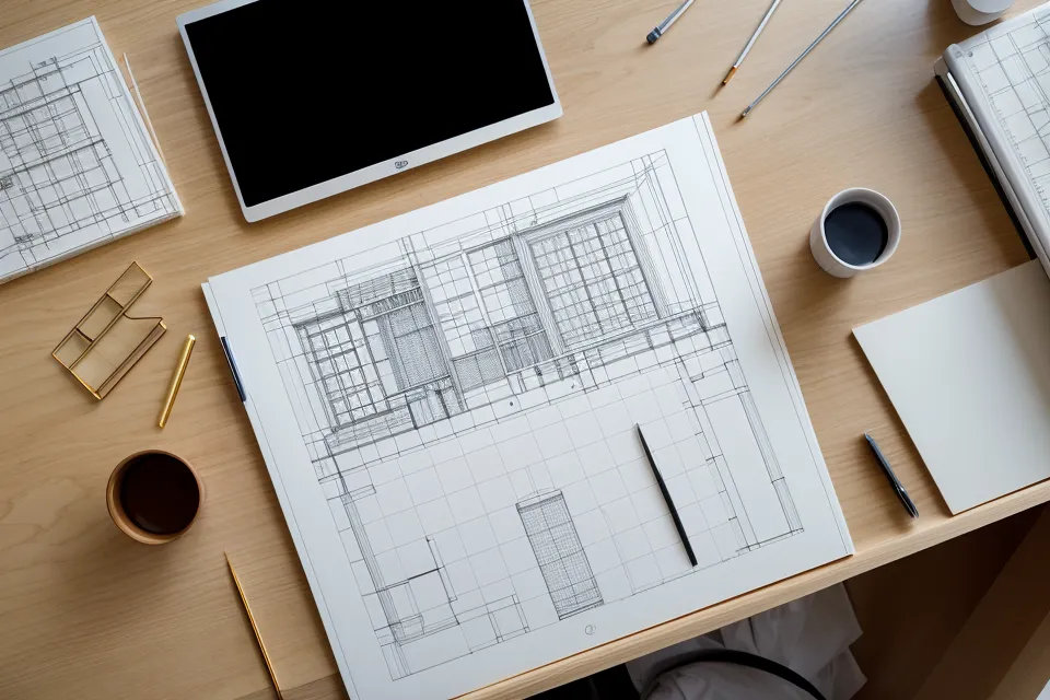 Retícula modular para portfolio de arquitectura, el sistema que uso como estudiante de arquitectura en Adobe Illustrator