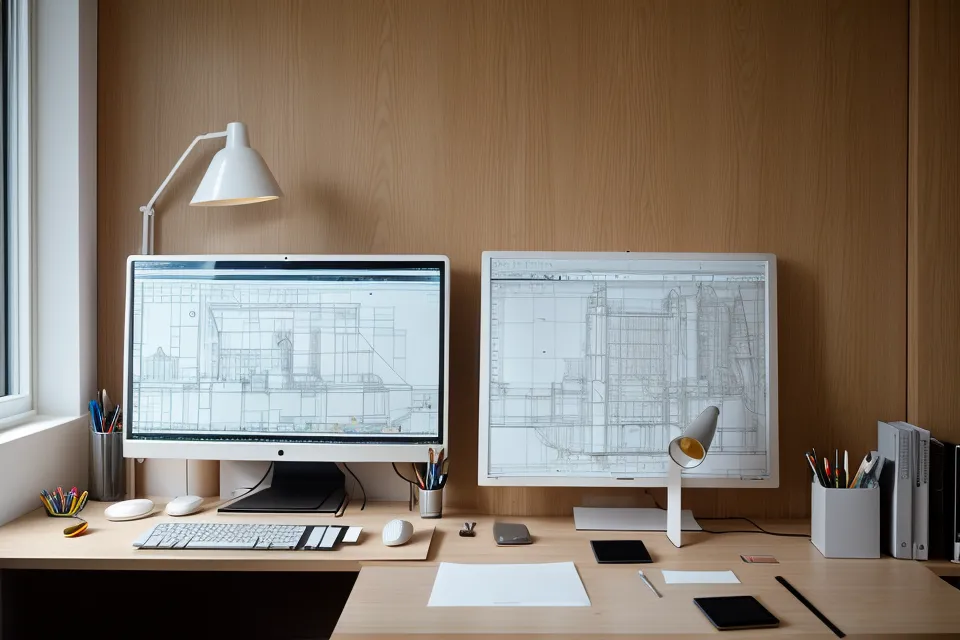 Texto técnico de un plano comparado entre AutoCAD e Illustrator para arquitectos